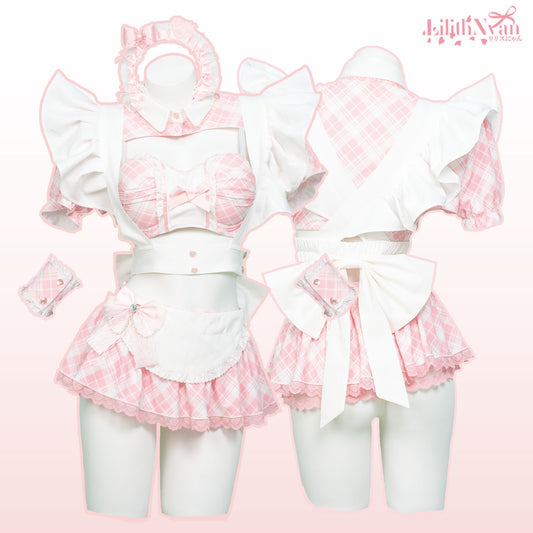 Maid Lingerie Set Pink.ver