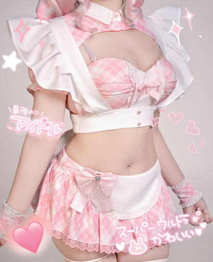 Maid Lingerie Set Pink.ver