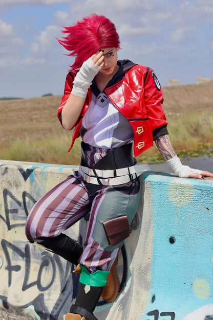 [𝑺𝑺𝑹] The Piltover Enforcer Vi Arcane: League of Legends Cosplay Costume Set LN1203