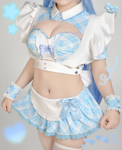 Maid Lingerie Set Blue.ver
