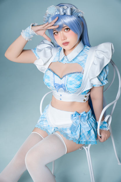 Maid Lingerie Set Blue.ver