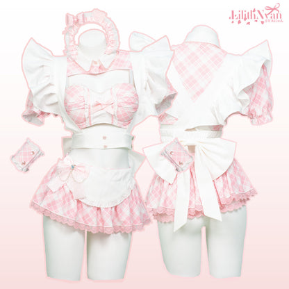 Maid Lingerie Set Pink.ver
