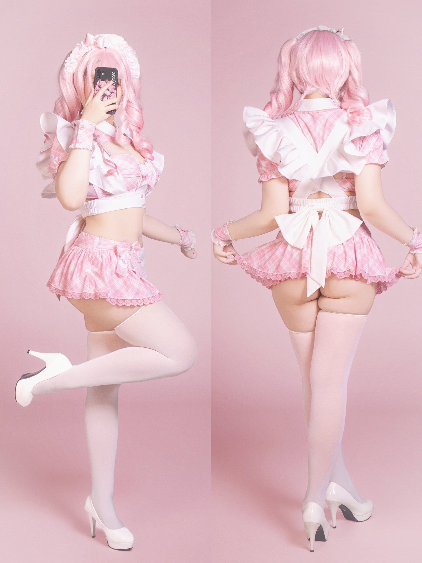 Maid Lingerie Set Pink.ver